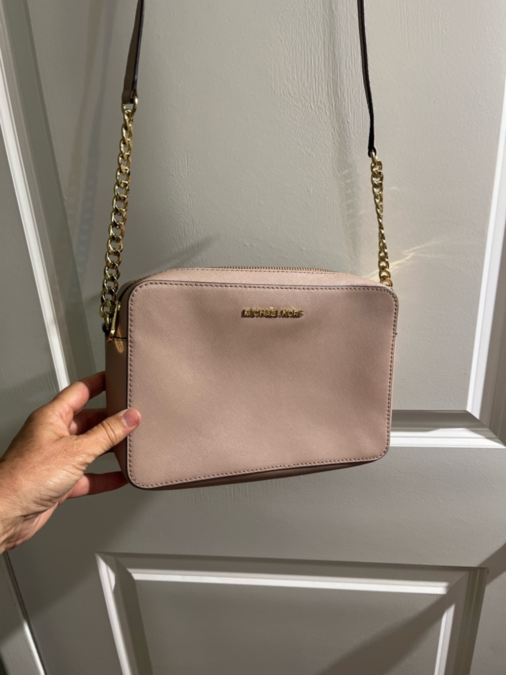 Michael Kors Tan Leather Crossbody Bag - Picture 2 of 10